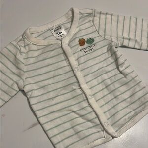 Carter's Neutral Striped Baby Cardigan